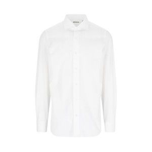 Finamore Classic White Cotton Shirt With Traditional Collar - NWT